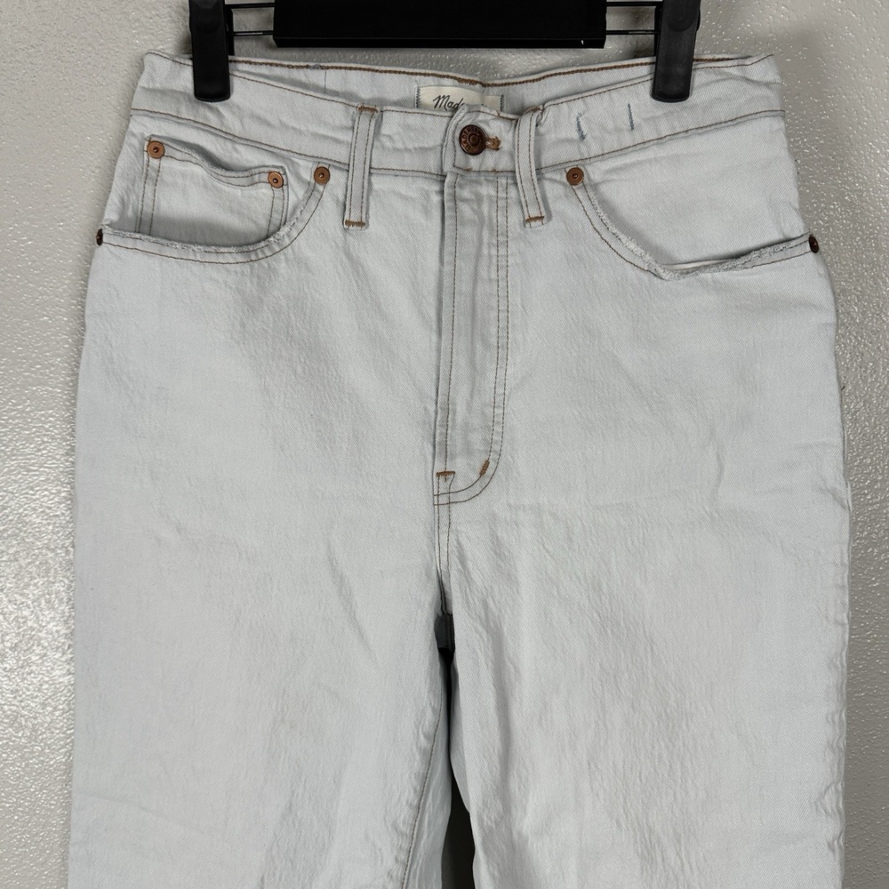 MADEWELL The Perfect Vintage Wide-Leg Crop Jeans Womens Size 28 Blue Light Wash - Picture 2 of 6